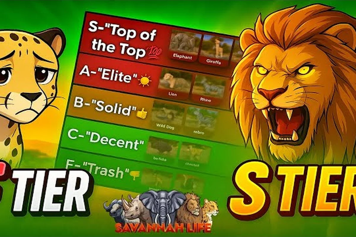 Savannah Life Tier List: Every Animal Ranked From S to D